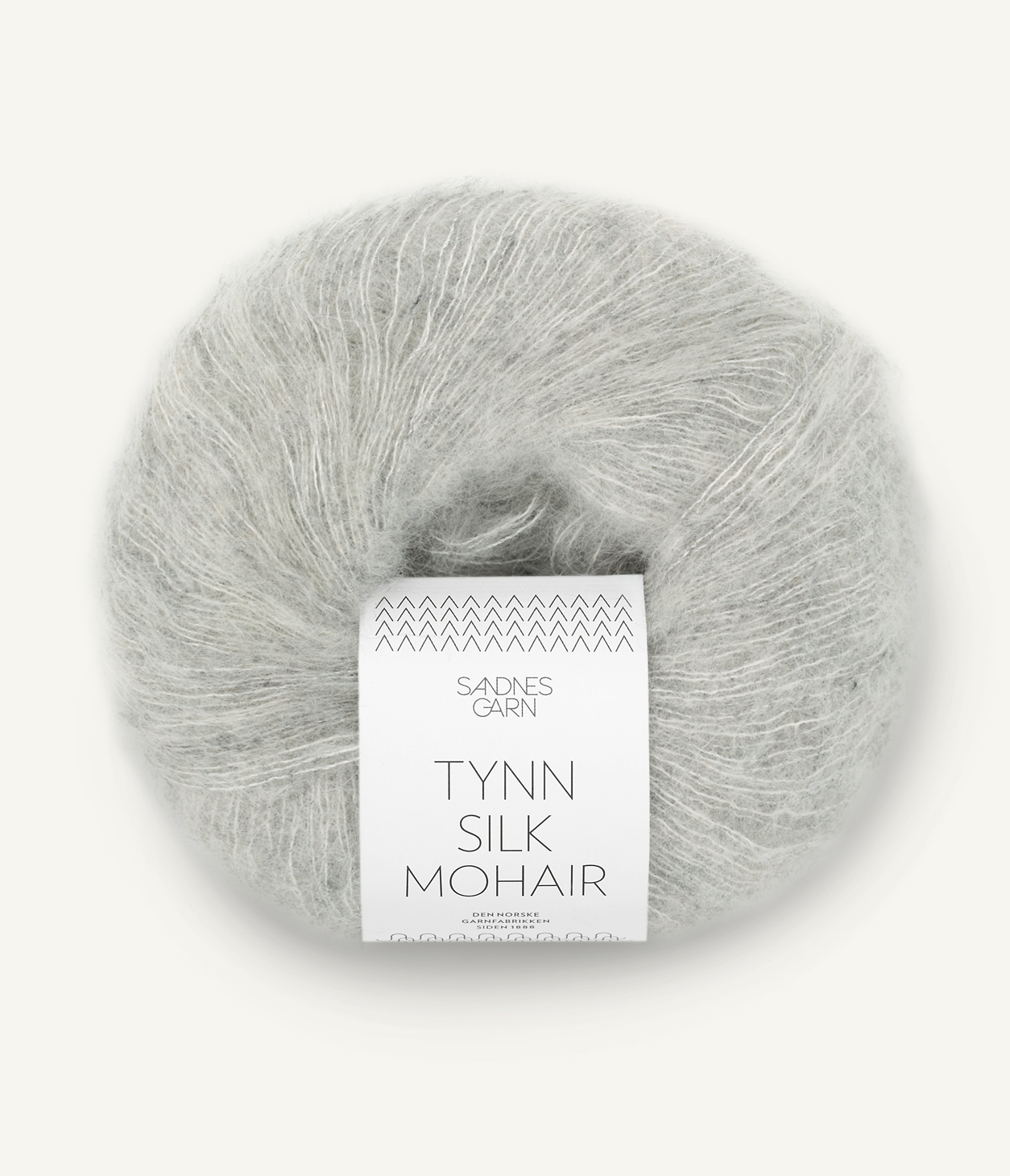Tynn Silk Mohair, 1022 Ljusgrå Melerad