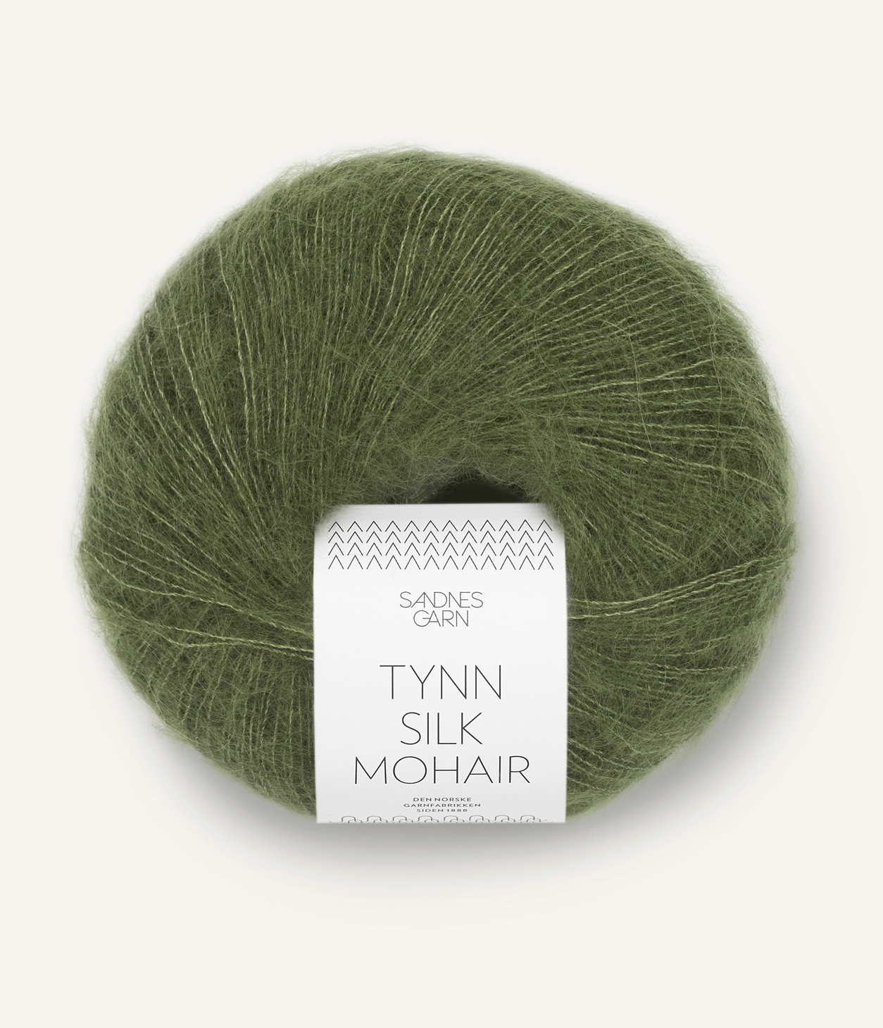Tynn Silk Mohair, 9062 Olivgrön