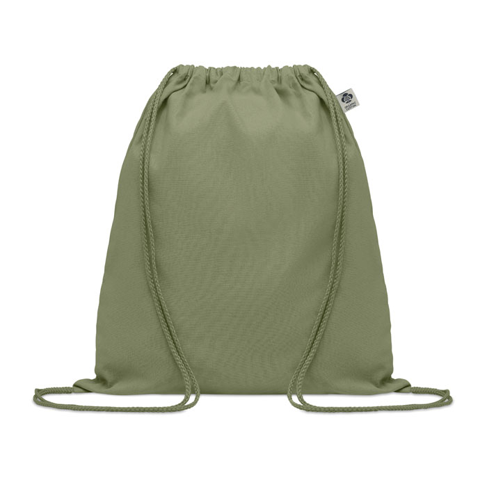 Grøn gymnastiktaske med snore