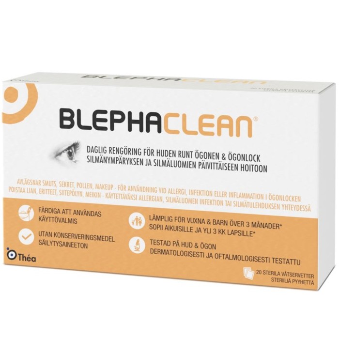 Blephaclean våtservetter 20 st