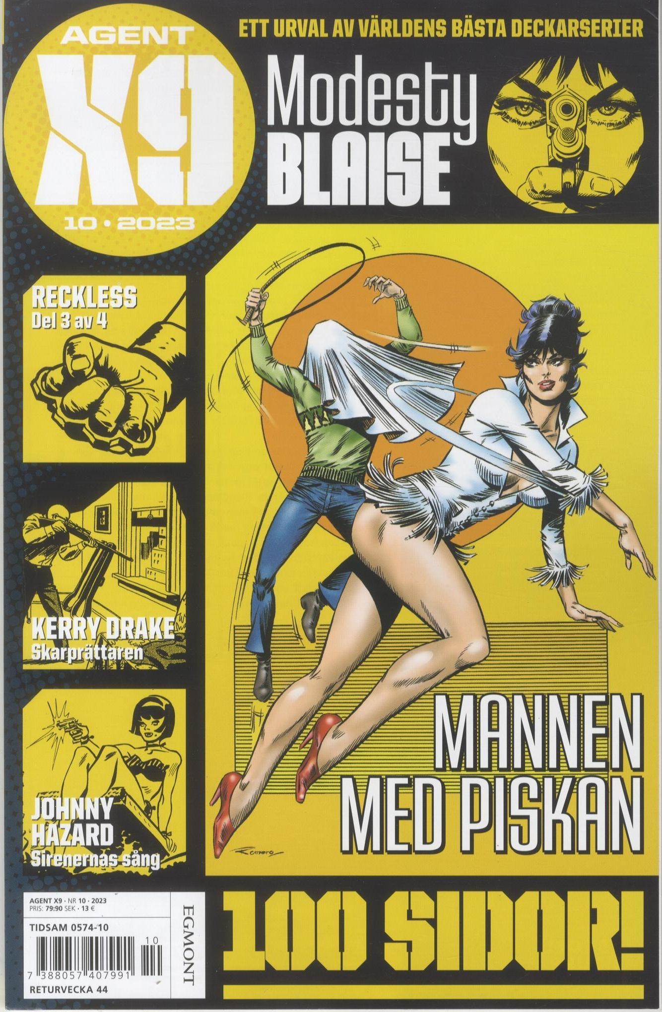 Agent X9 nr 10 2023, Modesty Blaise - Mannen med piskan