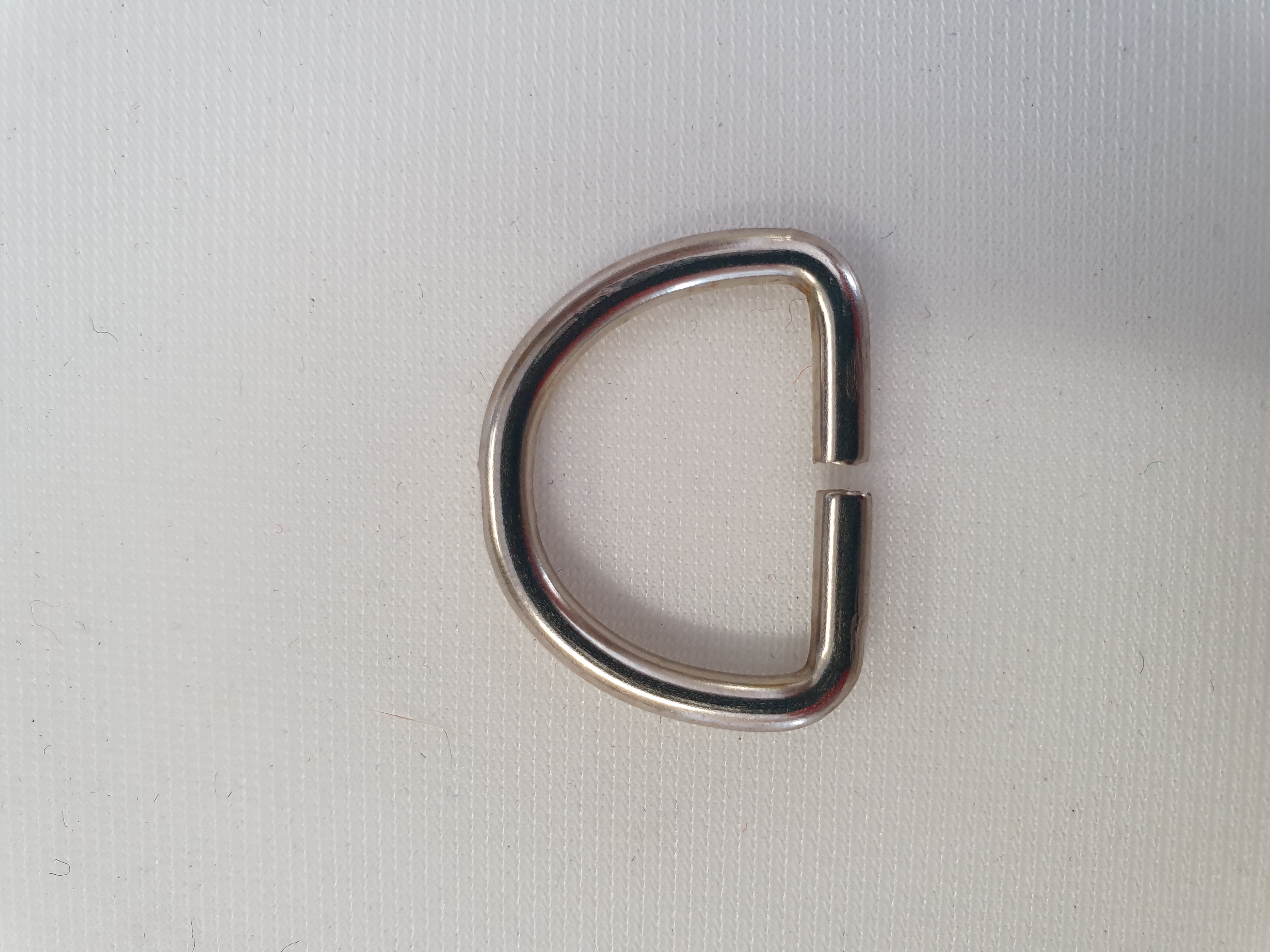 D-ring osvetsad 20mm Förnicklad