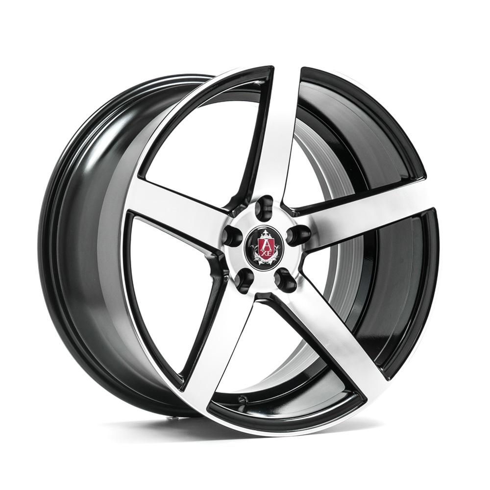 17" AXE WHEELS EX18 - GLOSSY BLACK POLISHED