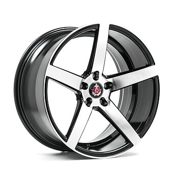 17" AXE WHEELS EX18 - GLOSSY BLACK POLISHED