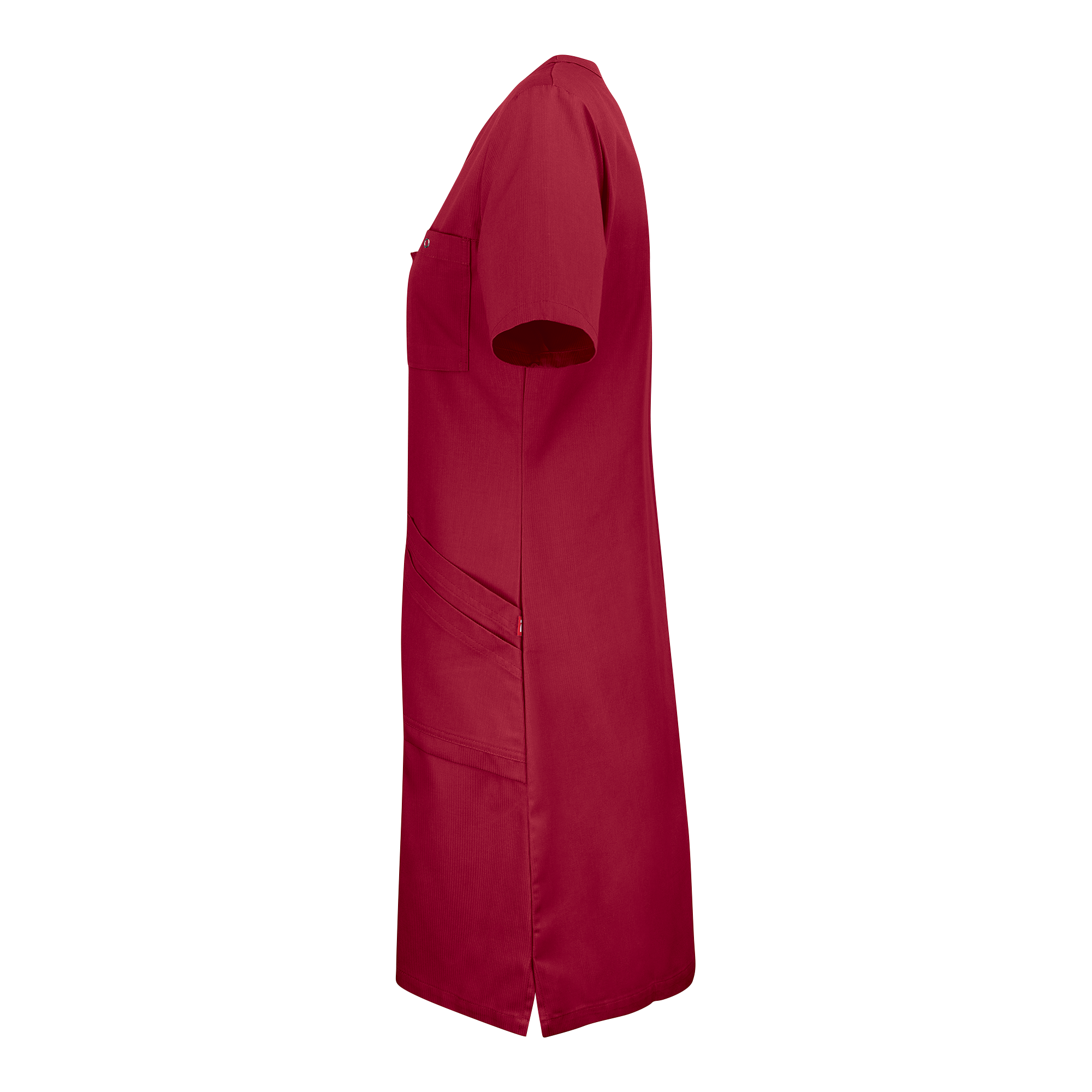 Figursydd klänning - mörkröd - 2