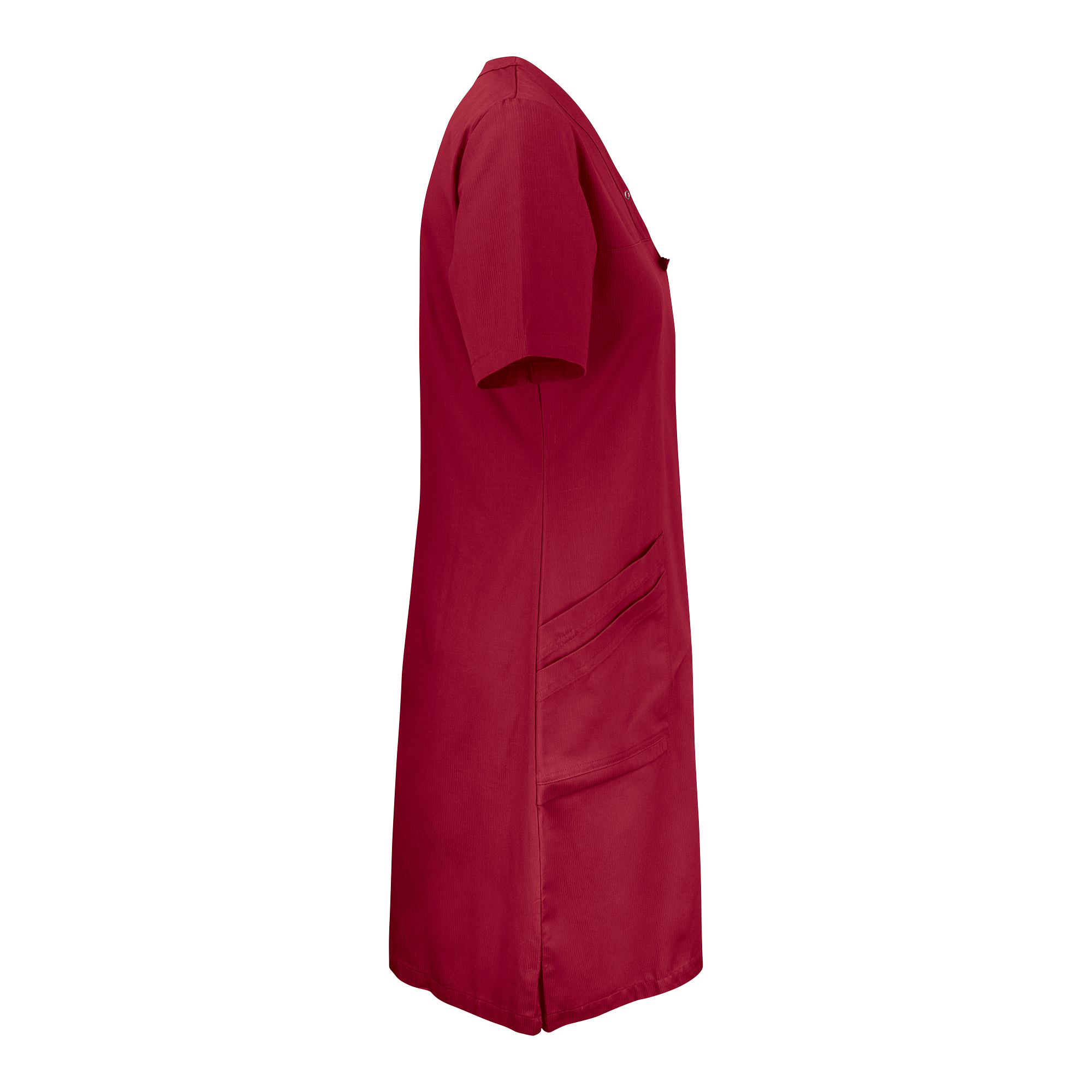 Figursydd klänning - mörkröd - 4