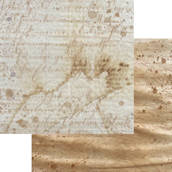 Elizabeth  -  Printed Cardstock - Abandoned Papers 12x12 - 10
