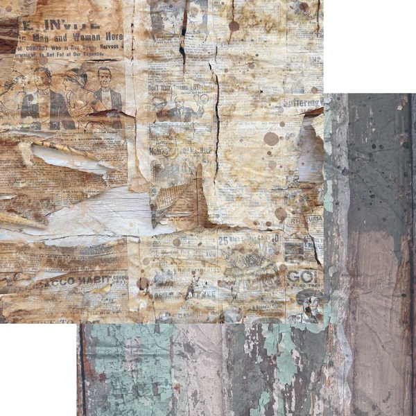 Elizabeth  -  Printed Cardstock - Abandoned Papers 12x12 - 7