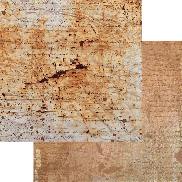 Elizabeth  -  Printed Cardstock - Abandoned Papers 12x12 - 4