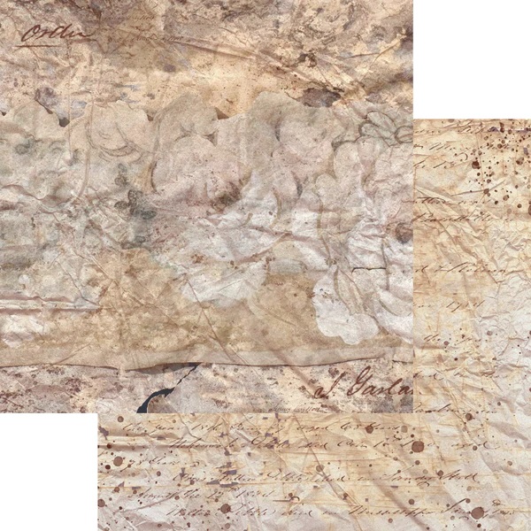 Elizabeth  -  Printed Cardstock - Abandoned Papers 12x12 - 6