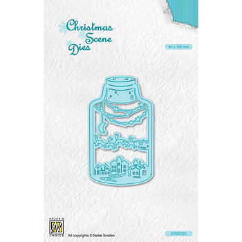 Nellies Choice  - Christmas Scene Die - Wintery Scene in Bottle