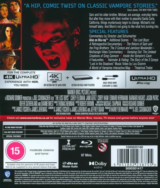 Lost Boys (ej svensk text) (4K Ultra HD + Blu-ray) - 2