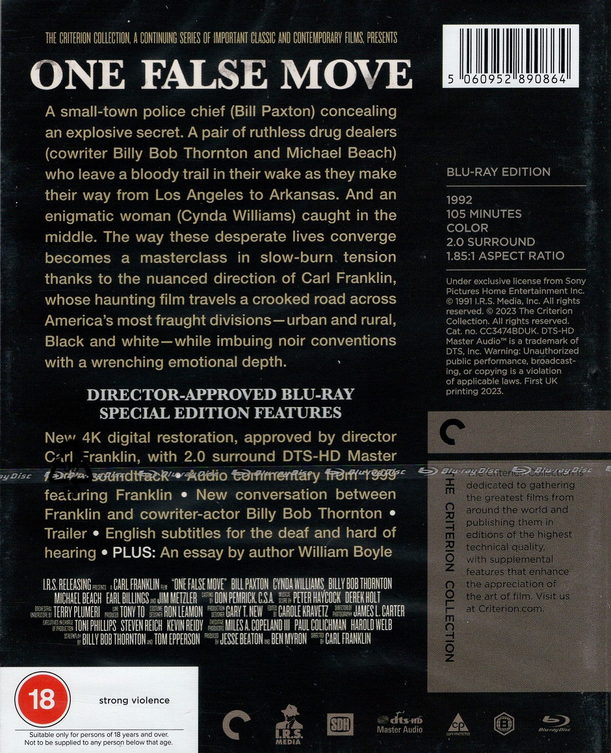 One False Move (Criterion Collection) (ej svensk text) (Blu-ray) - 2