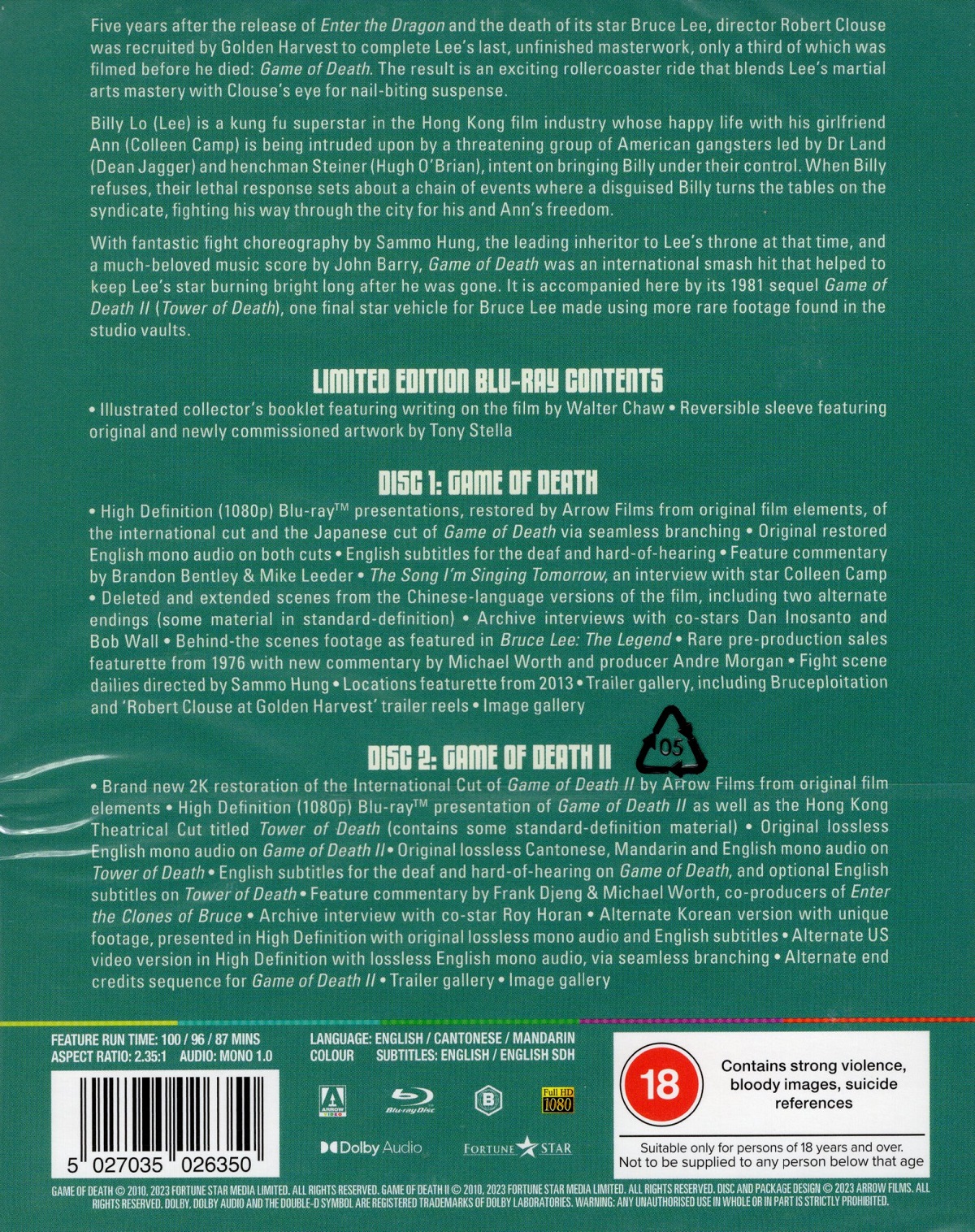 Game of Death (Limited Edition) (ej svensk text) (Blu-ray) - 2