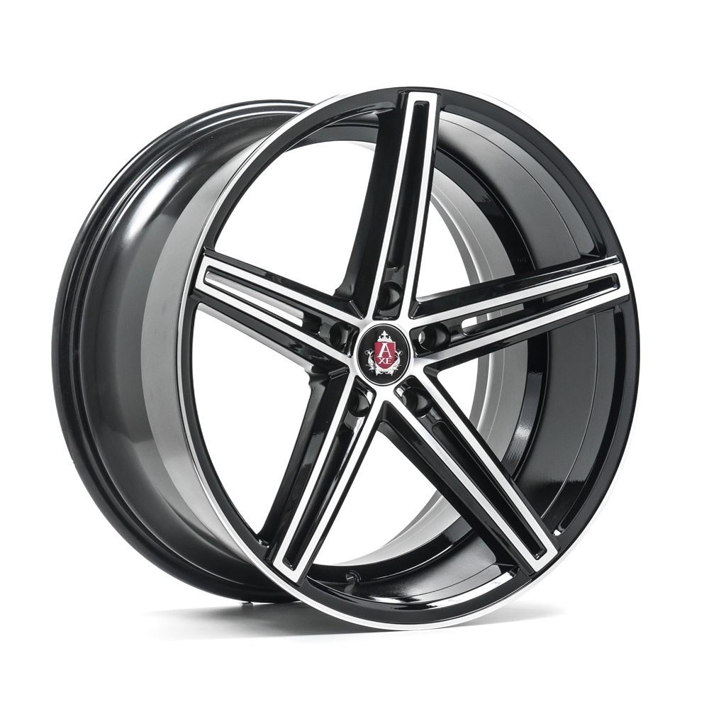 18" AXE WHEELS EX14 - GLOSSY BLACK POLISHED