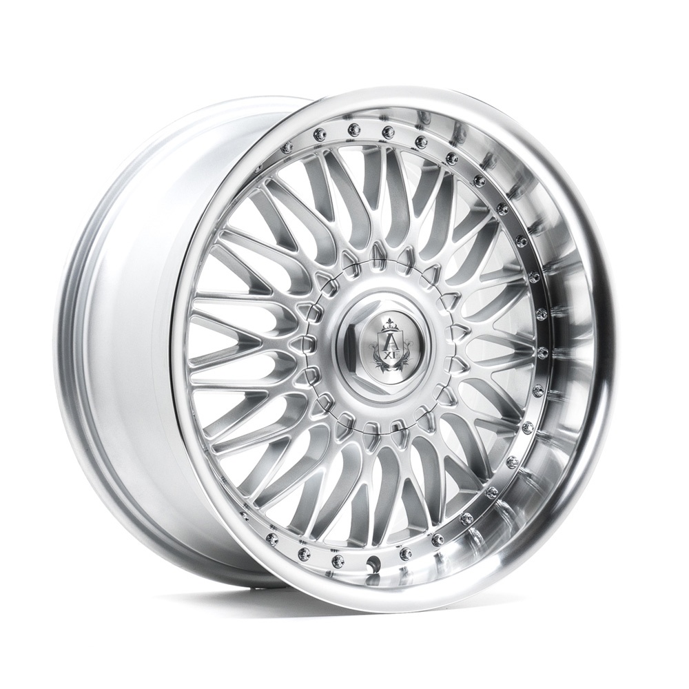 18" AXE WHEELS EX10 - GLOSSY SILVER POLISHED