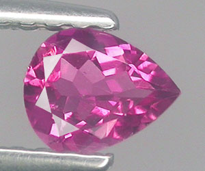 Turmalina rosa natural en forma de pera de 0,27 ct de primera calidad