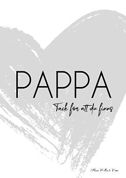 Pappa - Tack för att du finns