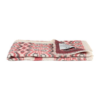 DALARNA RÖD, BABY  WOOLBLANKET,  65x90cm