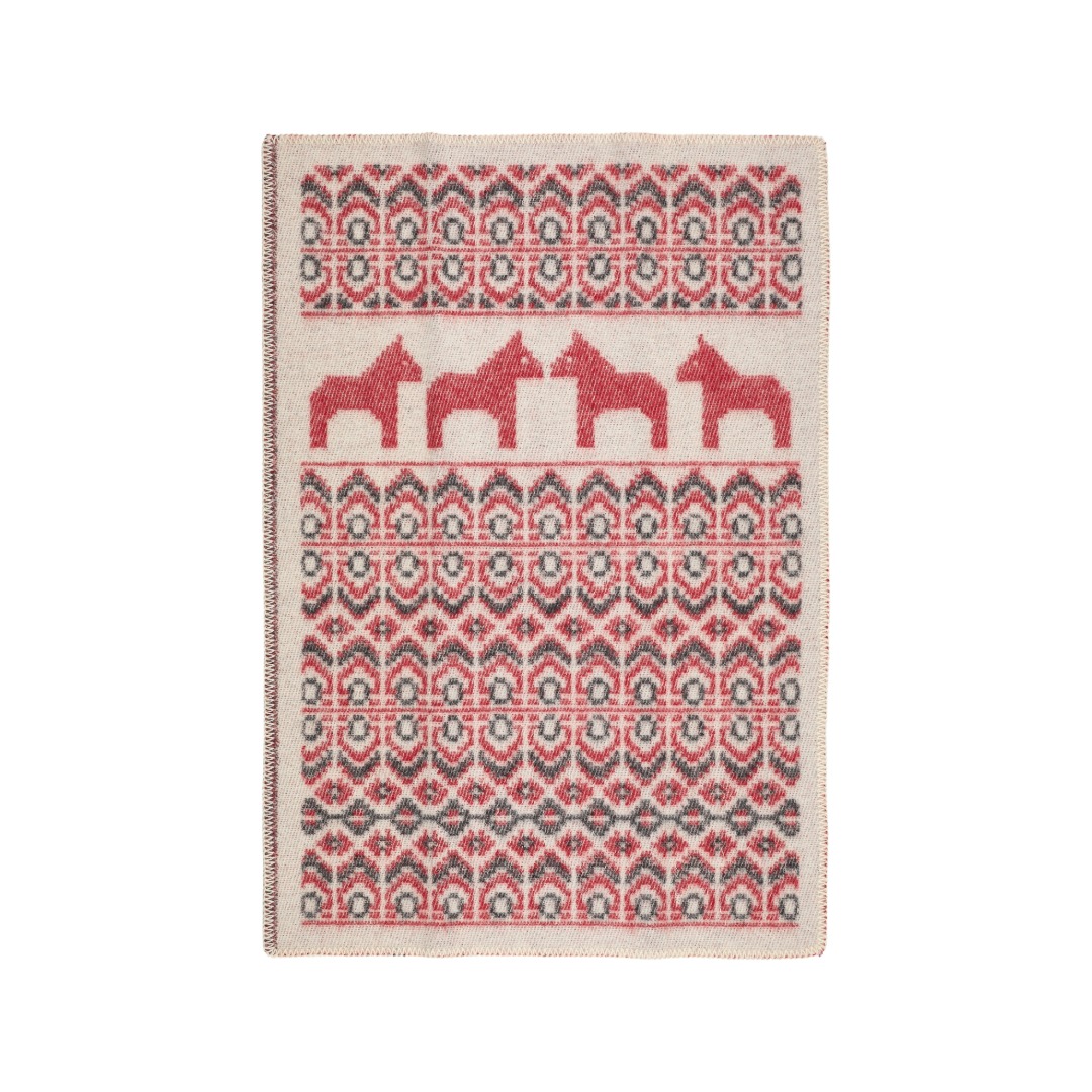 DALARNA RÖD, BABY WOOLBLANKET, 65x90cm - 3