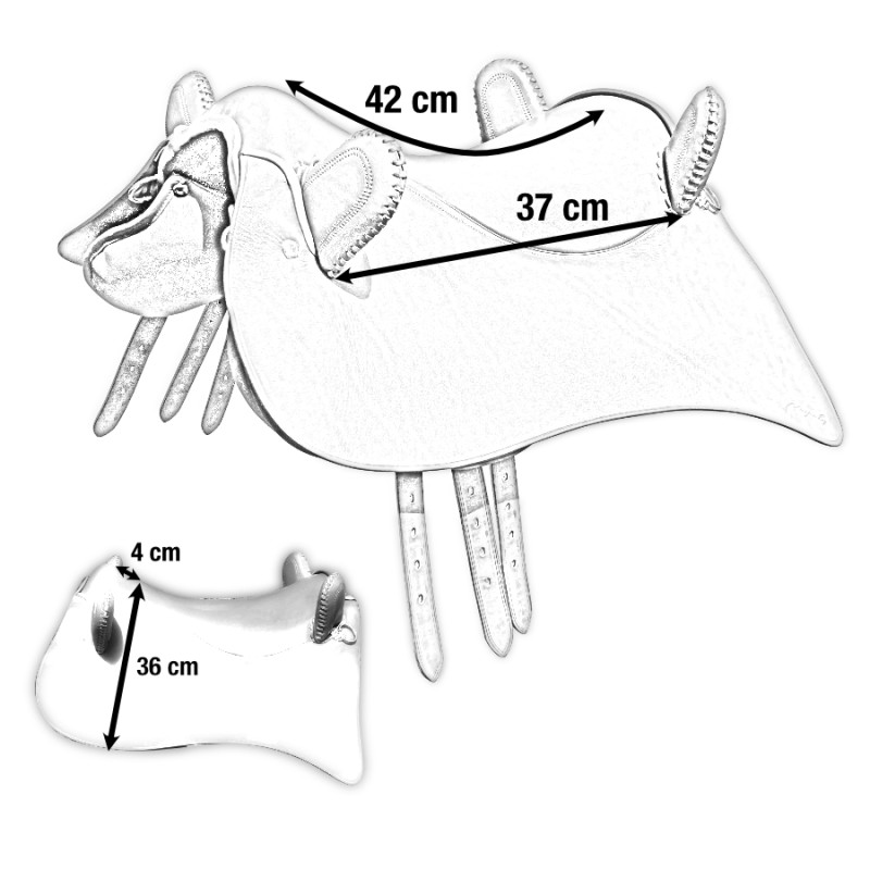 Britannia (Roman saddle) á Marjoman - Hollwoodsadel - 9