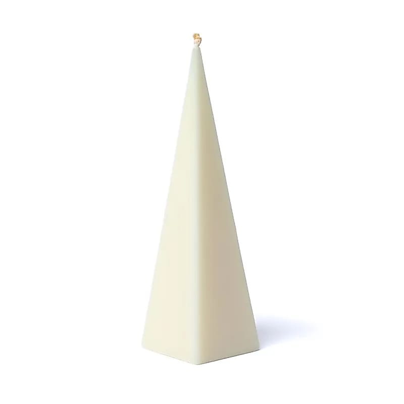 Pyramidljus benvit utan doft