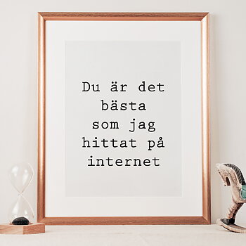 Du är det bästa Poster