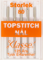 SYMASKINSNÅLAR TOPSTITCH 80