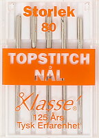 SYMASKINSNÅLAR TOPSTITCH 80