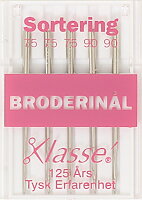 SYMASKINSNÅLAR BRODERI MIX 75/90