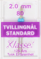 TVILLINGNÅL STANDARD 80/2 mm
