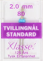TVILLINGNÅL STANDARD 80/2 mm