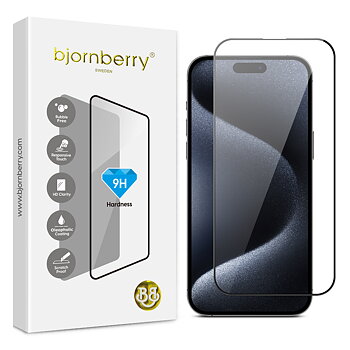 Bjornberry iPhone 15 Pro Max - Tempered Glas Screen Protector