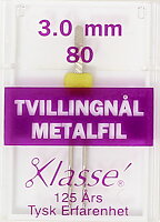 TVILLINGNÅL METALFIL 80/3 mm