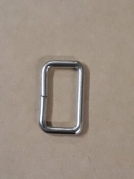 Sleif enkel 22x11mm Förnicklad Svetsad
