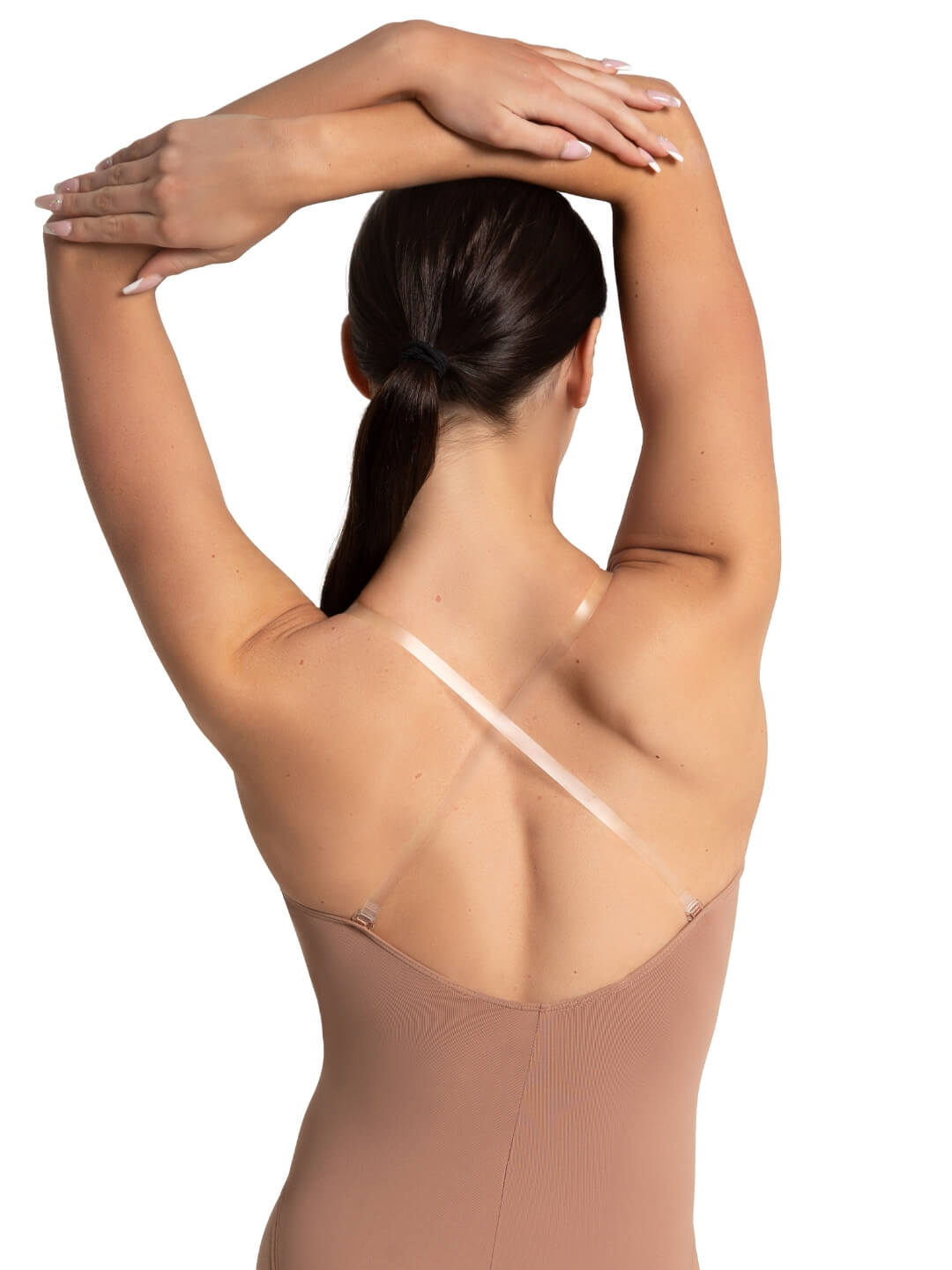 Hudfärgad body från Capezio med djup rygg - 6