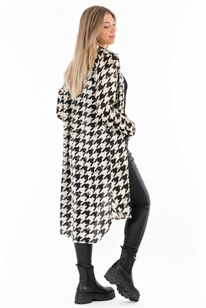JANIS SHIRT DRESS WINTER VANILLA/BLACK - 2