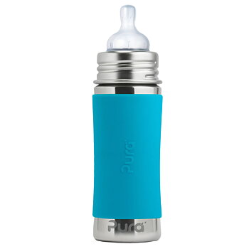 Pura sutteflaske 325 ml rustfrit stål - aqua