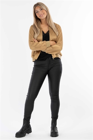 HALLIE BOMBER JACKET CAMEL - 2