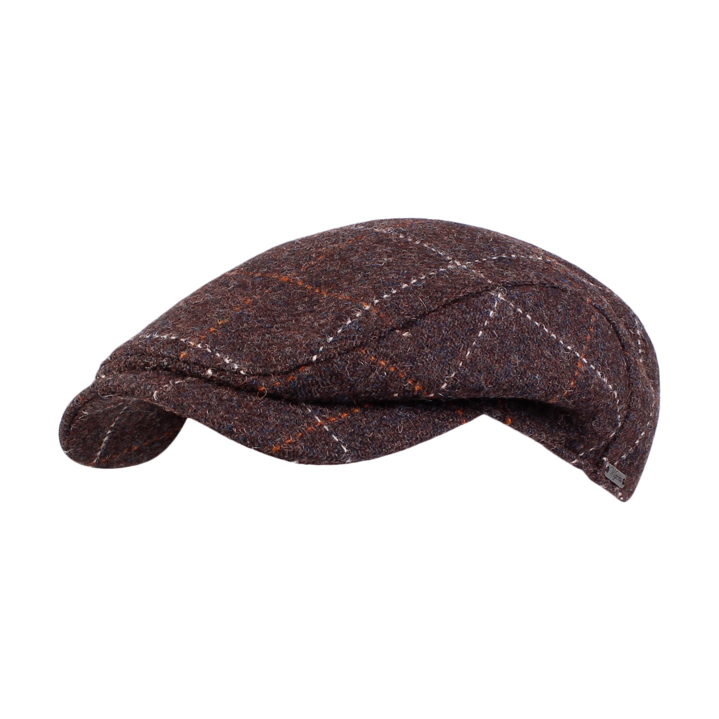 Höst/vinter Ivy Cap från Wigéns i Harris Tweed bruna toner säljs på Hospitalsgatan 