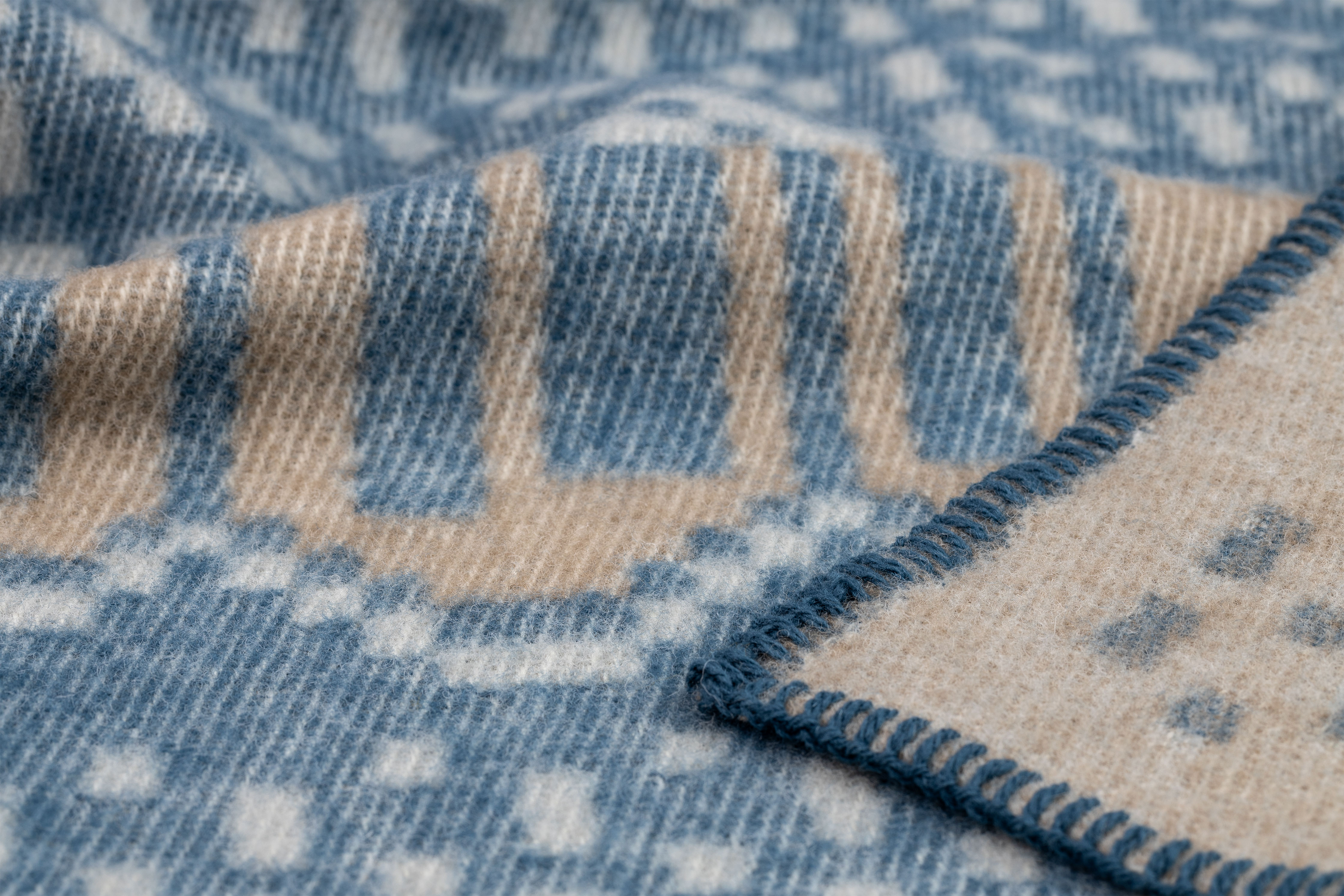 SKAFTÖ MARIN, COUVERTURE EN LAINE DE BÉBÉ, 65x90cm - 2