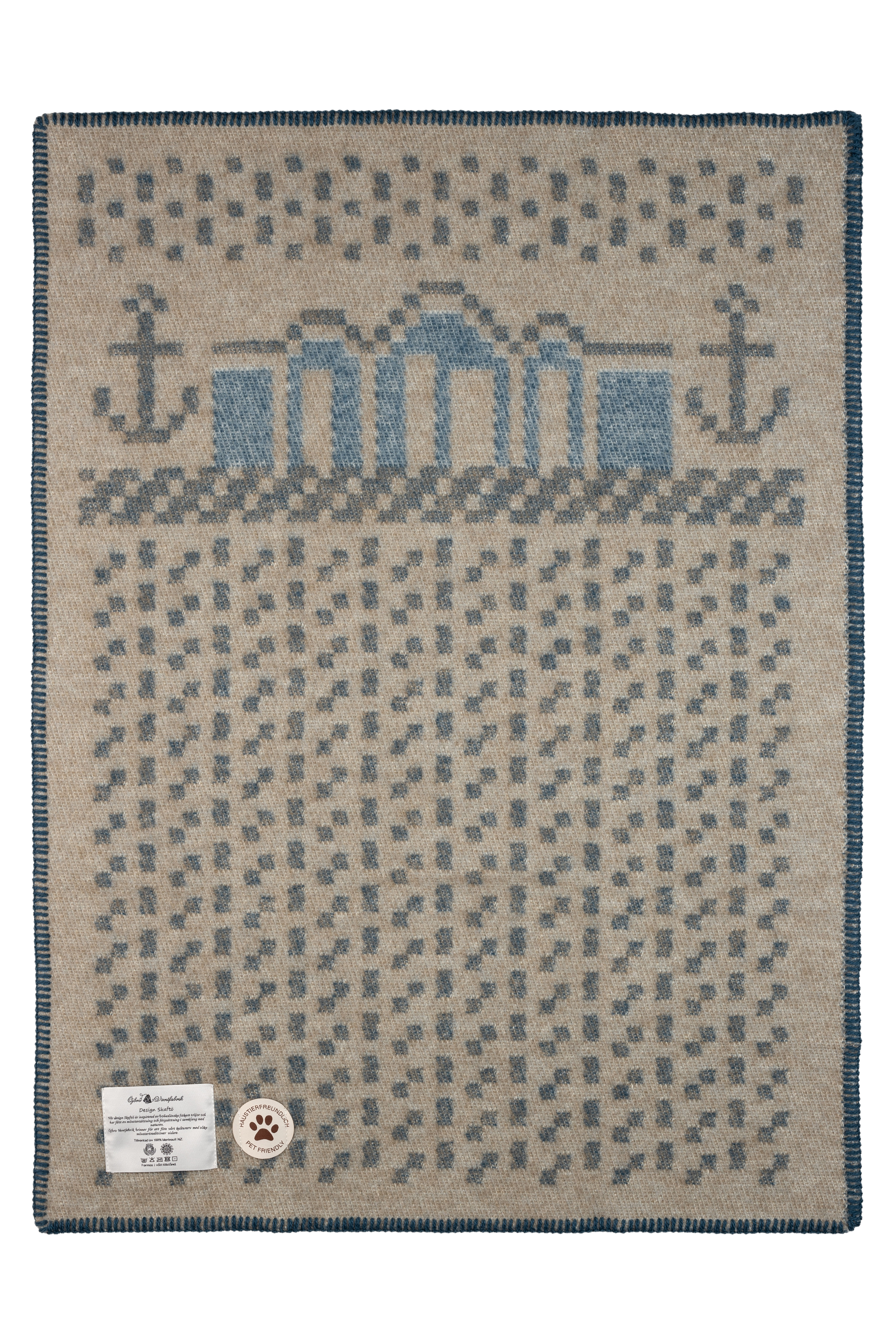 SKAFTÖ MARIN, COUVERTURE EN LAINE DE BÉBÉ, 65x90cm - 4