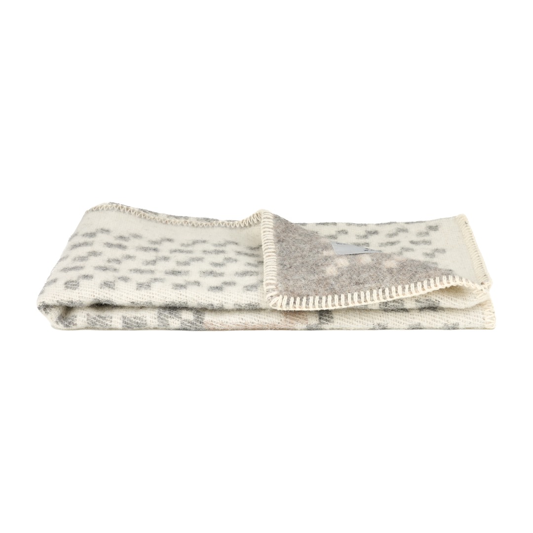SKAFTÖ SNÖ,  BABY WOOLBLANKET, 65x90cm
