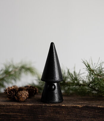 Evert tomte svart liten 10 cm