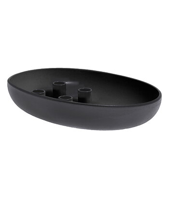 Ljusstake Gullholmen svart 33 cm. Storefactory