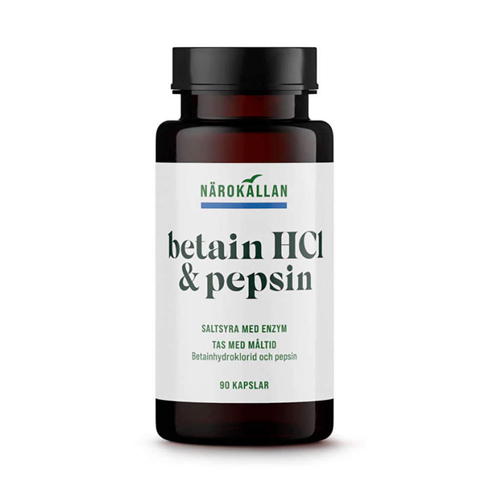 Betain HCL & Pepsin 90 kap Närokällan