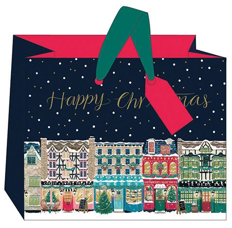 St Nicholas Street : Presentpåse Happy Christmas - Medium