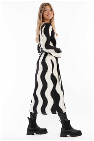 BLANCHE DRESS CHESTNUT/BLACK - 4