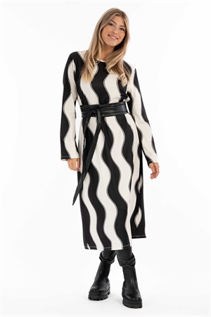 BLANCHE DRESS CHESTNUT/BLACK - 5