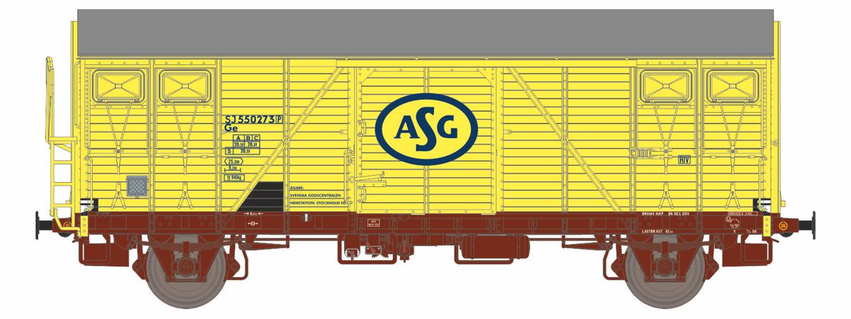 Godsvagn SJ Ge 550 276 'ASG', Ep IV - 2